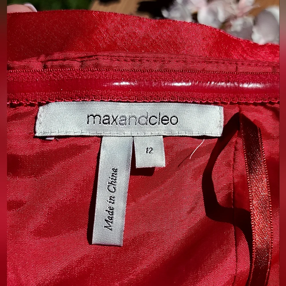 Max & Cleo strapless 🍒 red dress - Picture 8 of 9